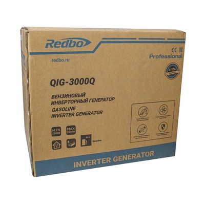 REDBO QIG-3000Q Генератор бензиновый инверторный (122см3, 2300/2500 Вт, USB) - фото 22273