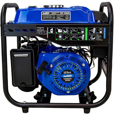 REDBO GPT-5000D Генератор бензиновый инверторный (223см3/ч, 3,5кВт/3,8 кВт, ручн.стартер, USB, ECO) - фото 22302