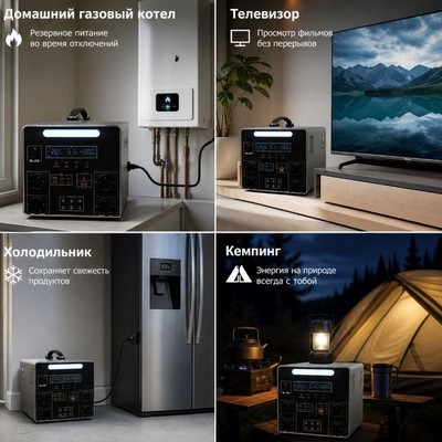 Портативная электростанция YONGMIN LXM-1W-2000W 220V 415000mAh - фото 22352