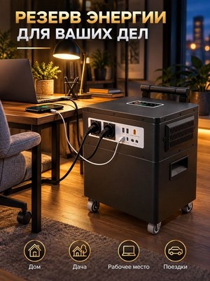 Портативная электростанция SOLAR GENERATOR 3000W-520000мAч - фото 22529