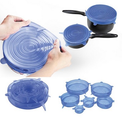 Набор силиконовых крышек для хранения продуктов - фото 14209