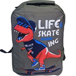 Рюкзак школьный подростковый DINO LIFE SKATE, зеленый