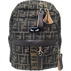 Рюкзак-сумка женская в брендовом стиле #967-1, коричневая