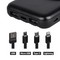 Внешний аккумулятор ISA PB-12 с функцией беспроводной зарядки 10000mAh, черный - фото 15843